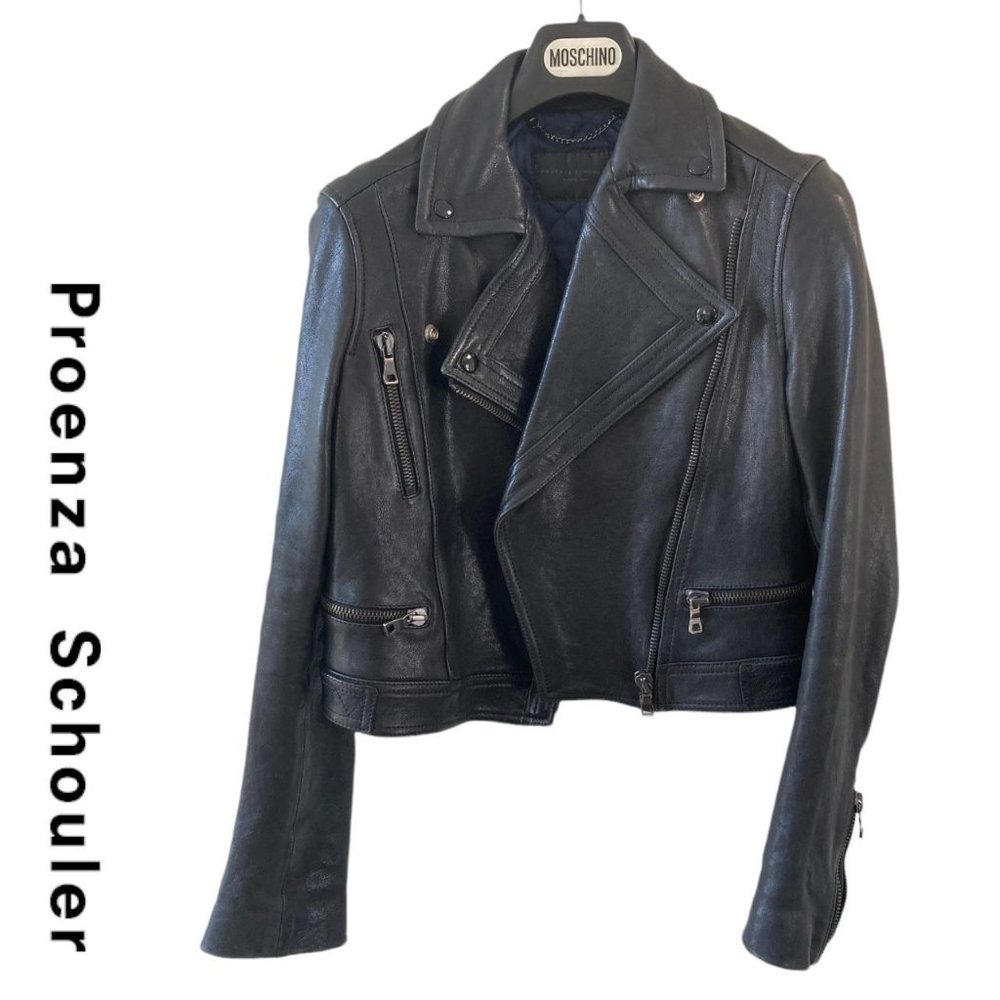 proenza schouler motorcycle leather jacket size S